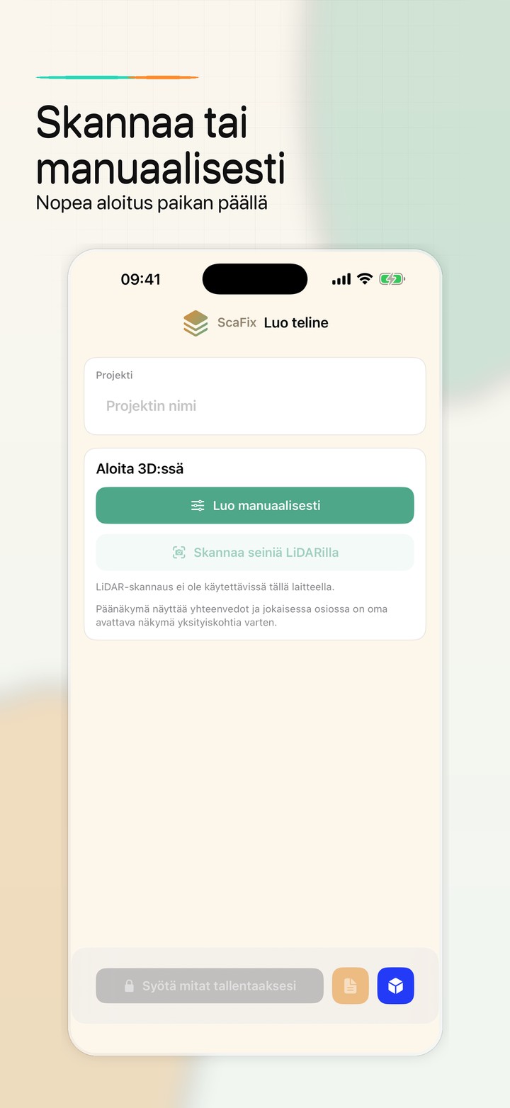 Skannaa tai manuaalinen