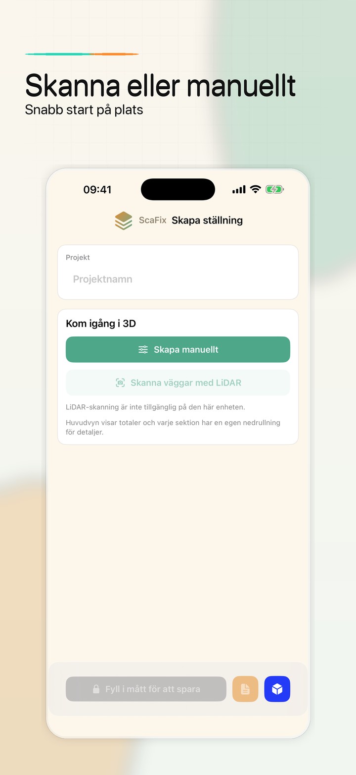 Skanna eller manuellt