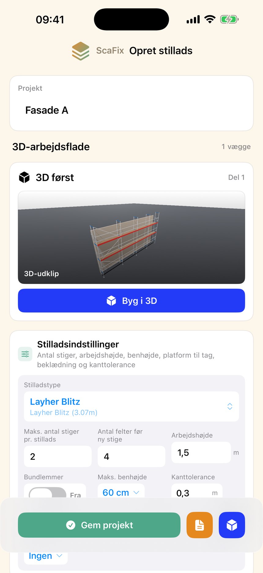 Skærmbillede: 3D-arbejdsflade