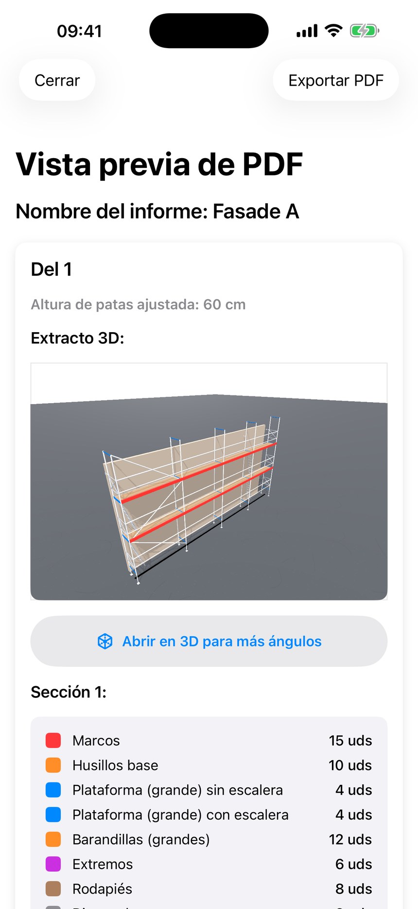 Captura: informe PDF