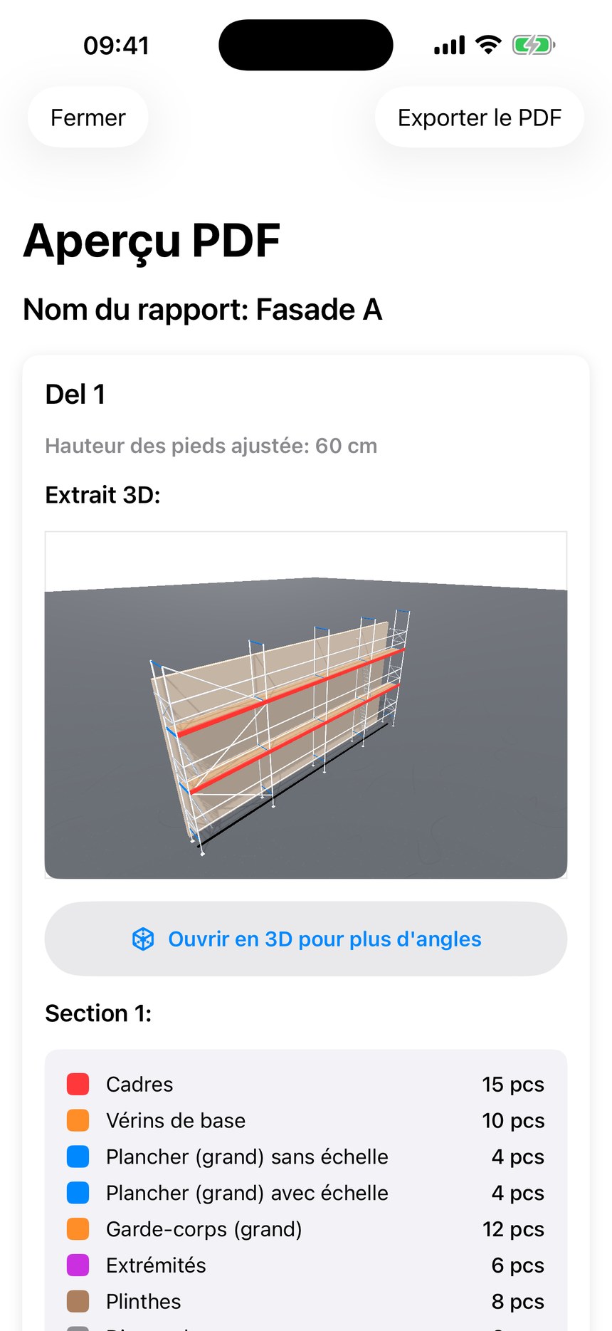 Capture: rapport PDF