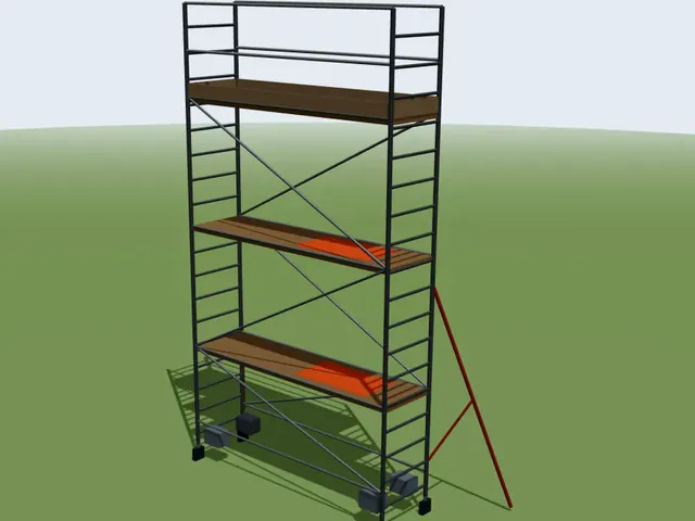 Mobile scaffold tower with a platform
