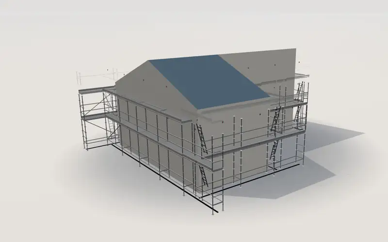 L-shaped house, Layher Allround