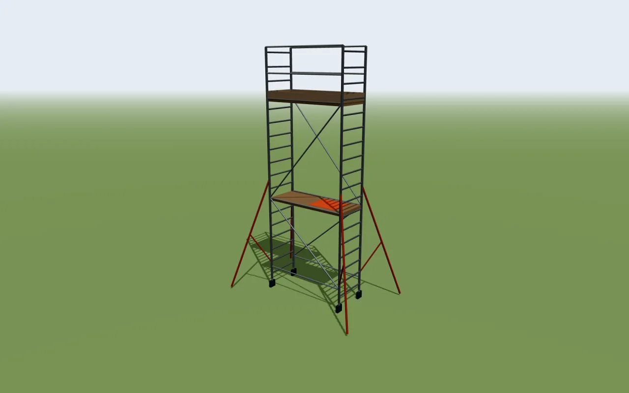 Altrex RS TOWER 51/52 rolsteiger in het 3D-model van ScaFix
