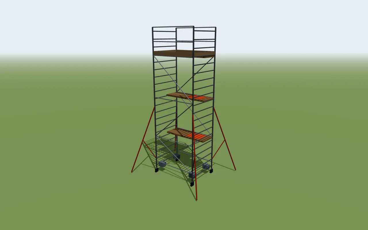 Altrex RS TOWER 55 rolsteiger in het 3D-model van ScaFix