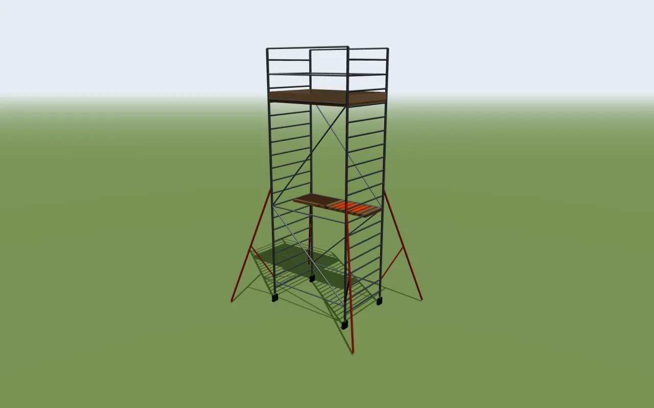 Euro Towers 232 3T mobile tower in the ScaFix 3D model