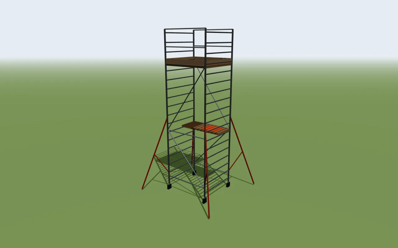 Euro Towers Euro 250 3T mobile tower in the ScaFix 3D model