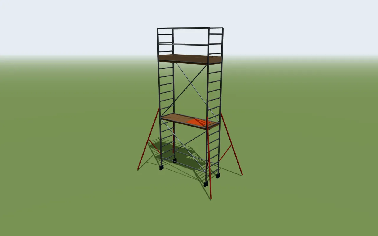 Instant UpRight Span 400 AGR rolsteiger in het 3D-model van ScaFix