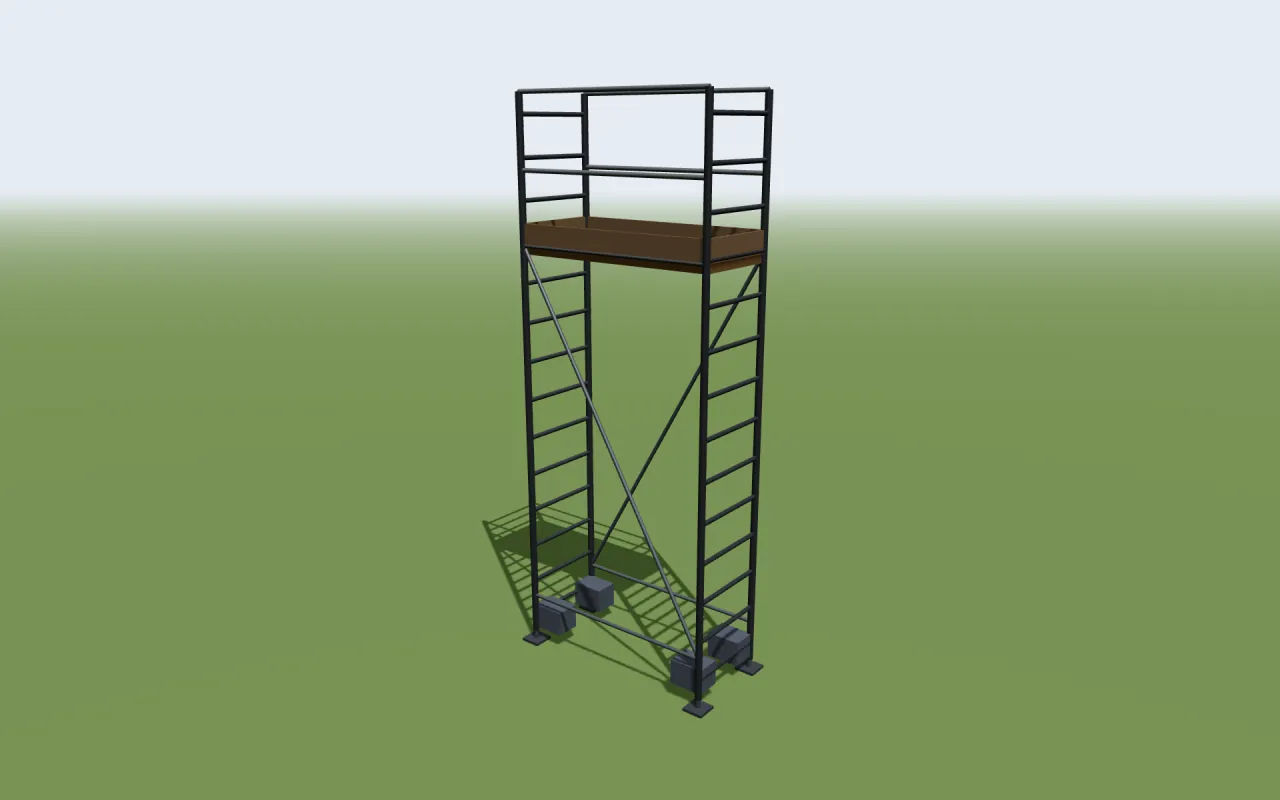 Krause ClimTec Rollgerüst im 3D-Modell von ScaFix