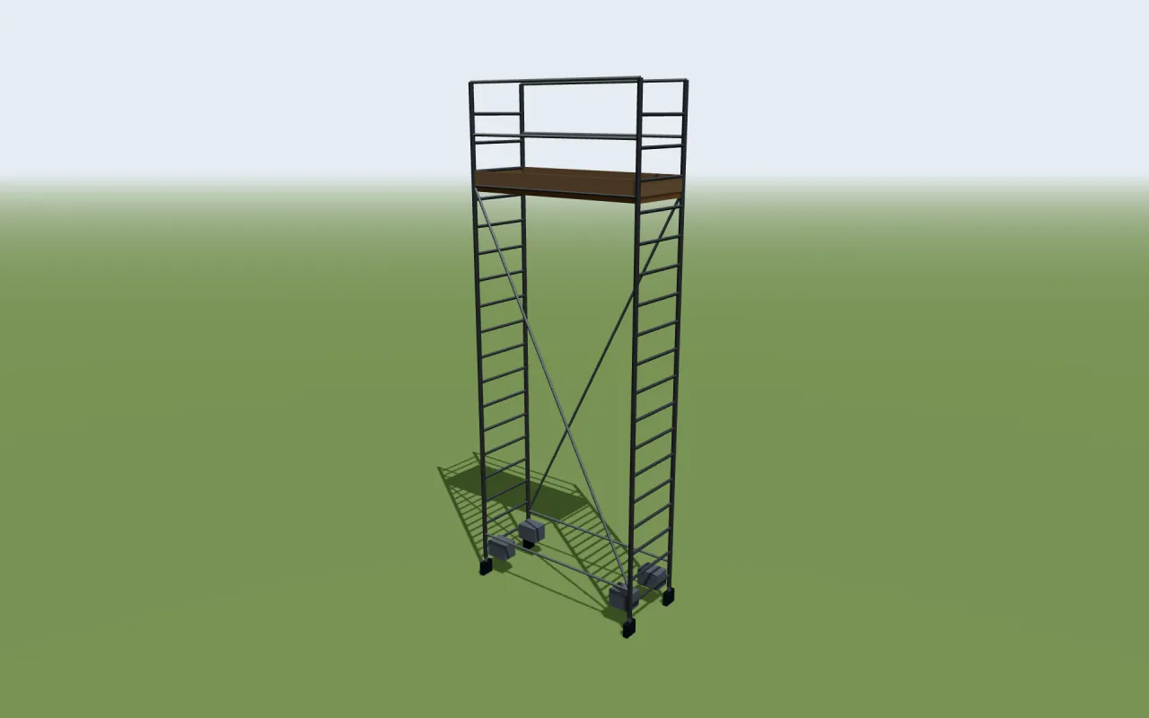 Krause STABILO 100 Rollgerüst im 3D-Modell von ScaFix