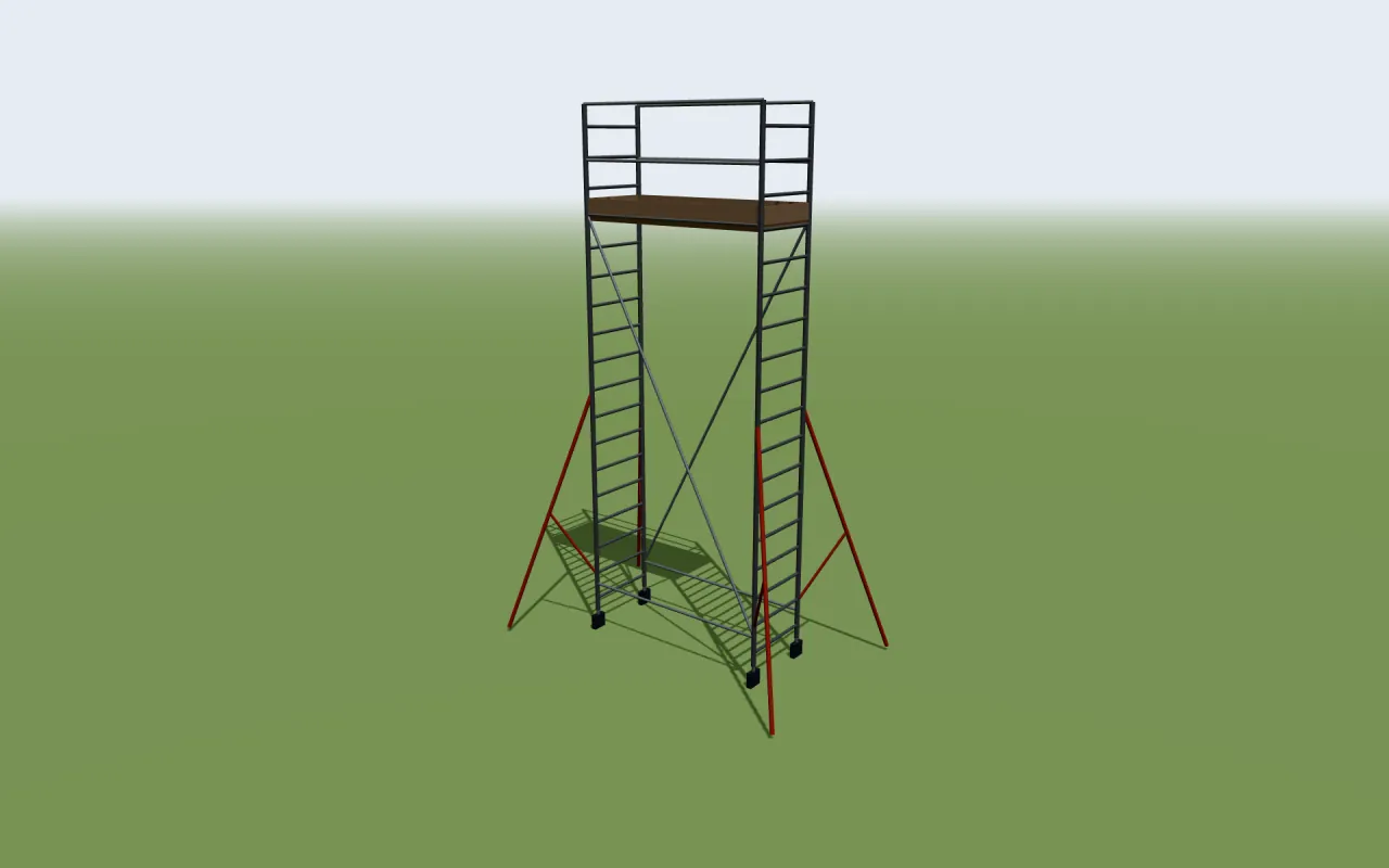 Krause STABILO 1000 Rollgerüst im 3D-Modell von ScaFix
