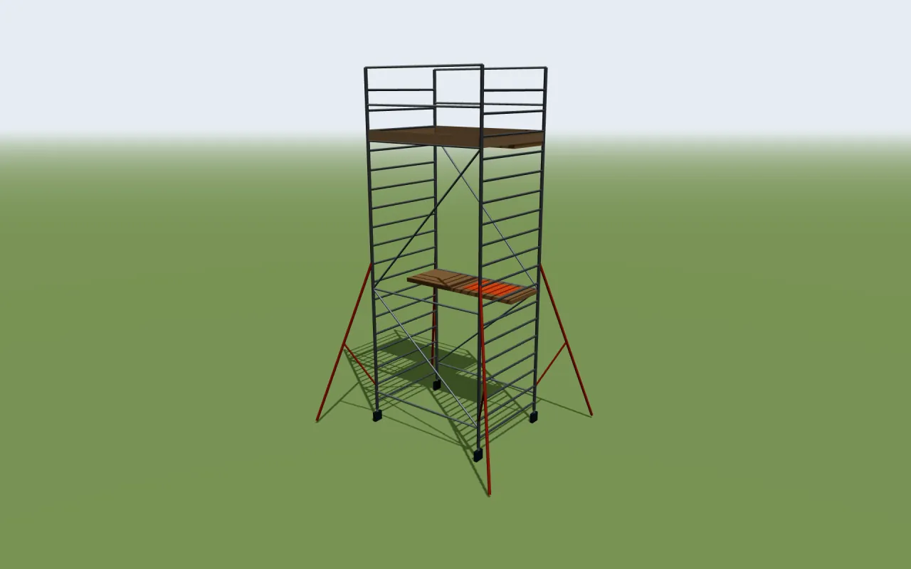 Krause STABILO 50 Rollgerüst im 3D-Modell von ScaFix