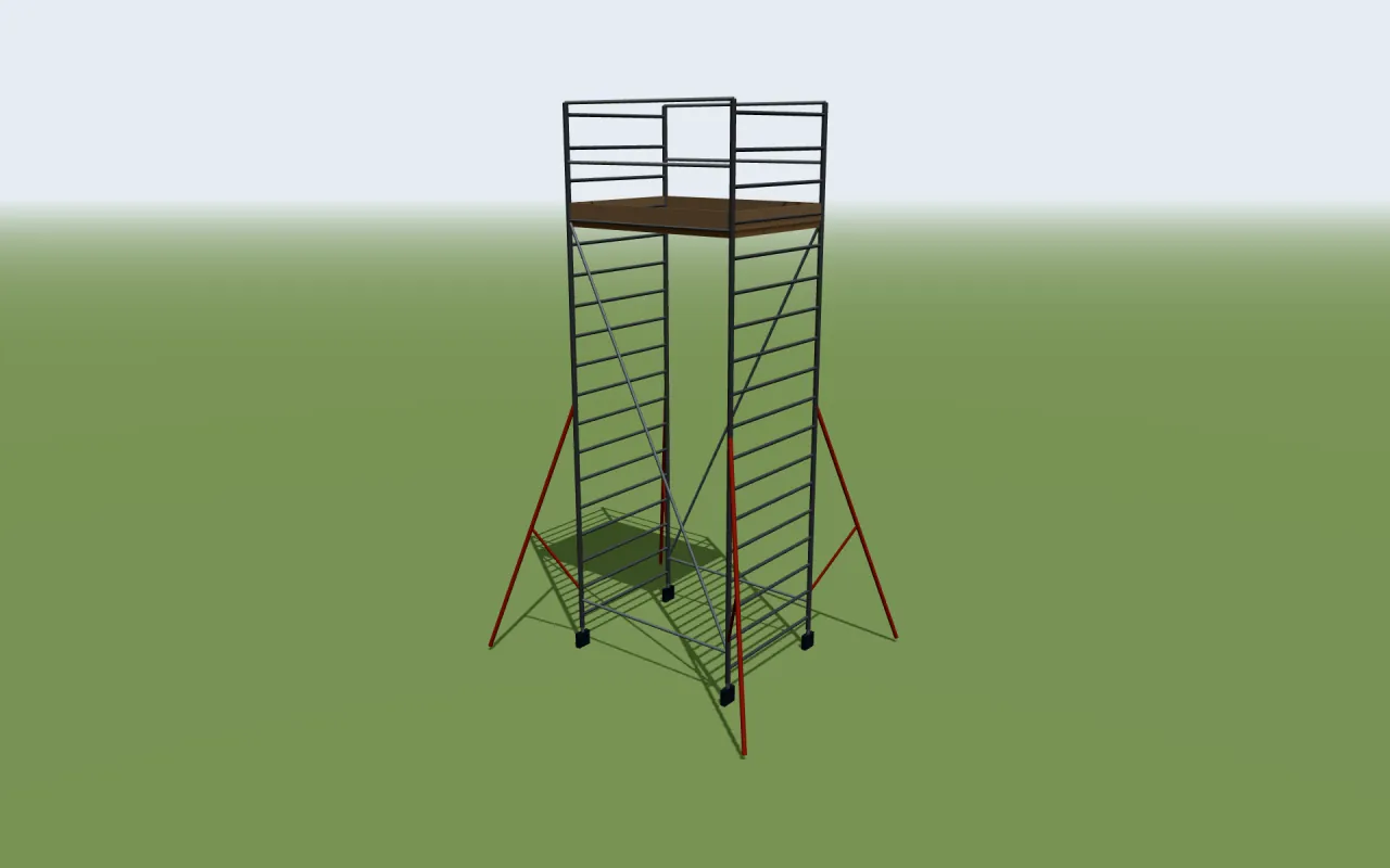 Lyte HiLyte 500 3T mobile tower in the ScaFix 3D model